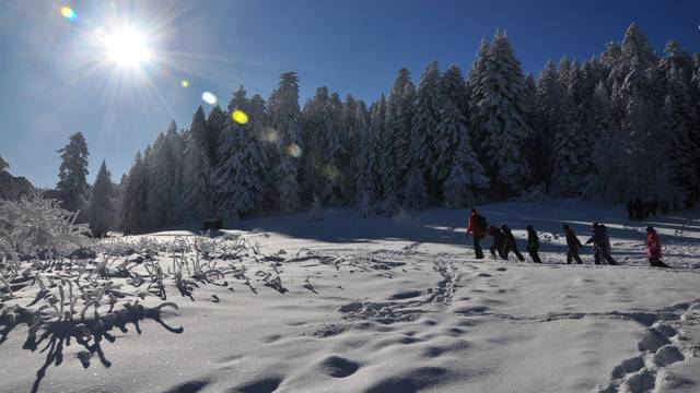 Le Pilat sous la neige