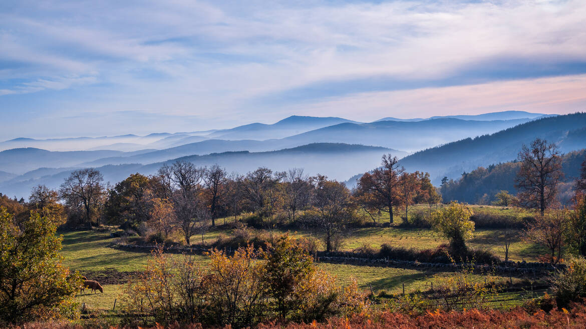 Au coeur de l'automne dans le Pilat